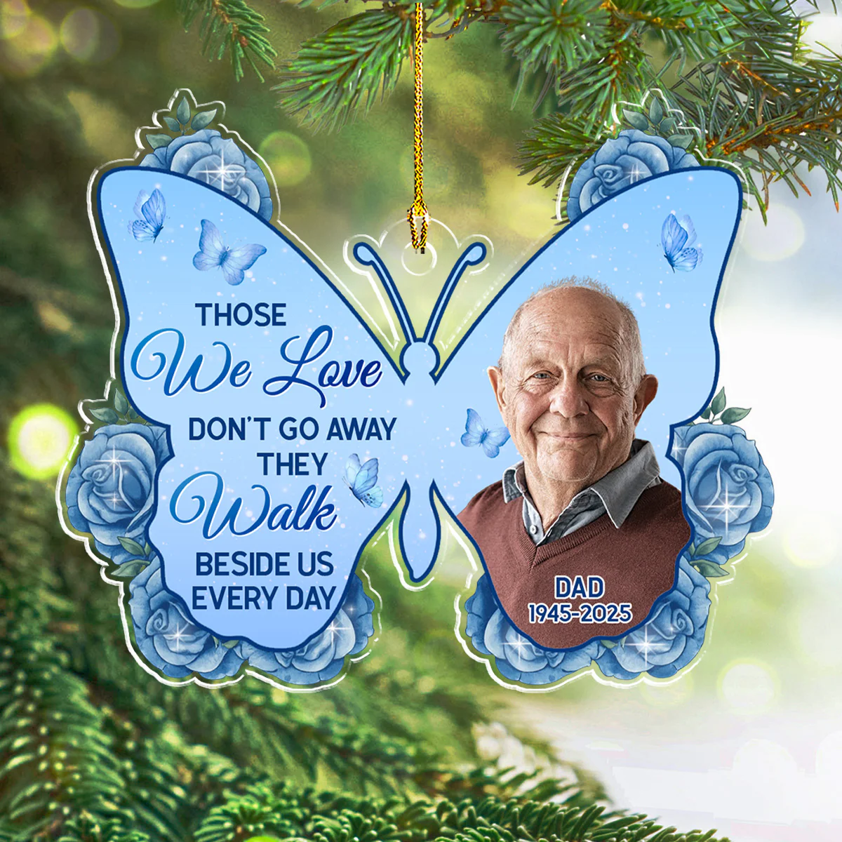 Until We Meet Again - Personalized Custom Acrylic Ornament - Image 2