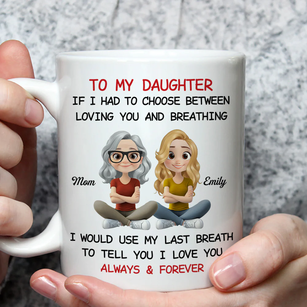 Using My Last Breath To Tell You I Love You - Personalized Custom Mug - Image 3