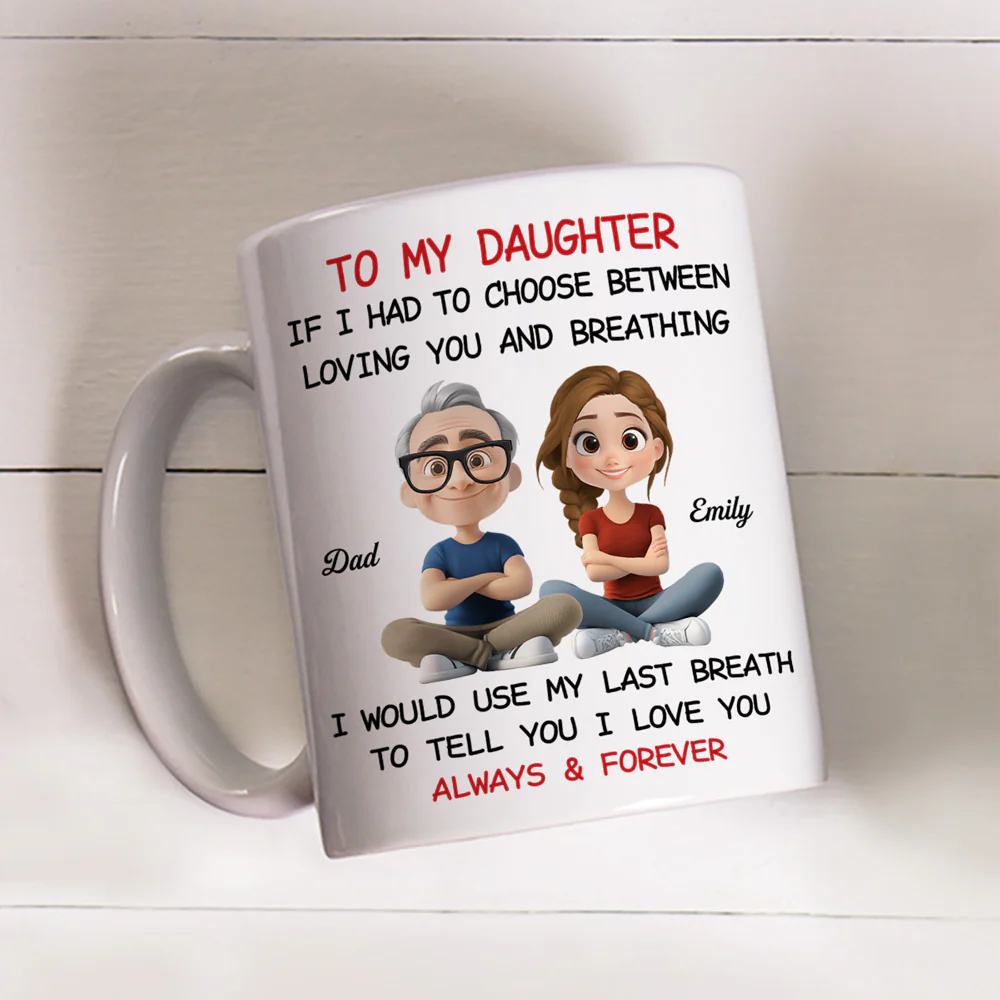 Using My Last Breath To Tell You I Love You - Personalized Custom Mug - Image 4
