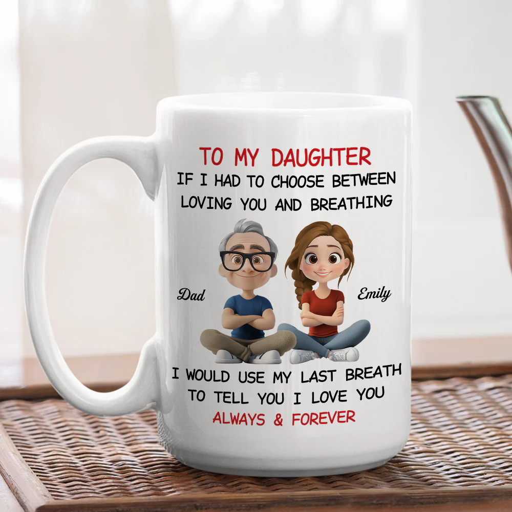 Using My Last Breath To Tell You I Love You - Personalized Custom Mug - Image 5
