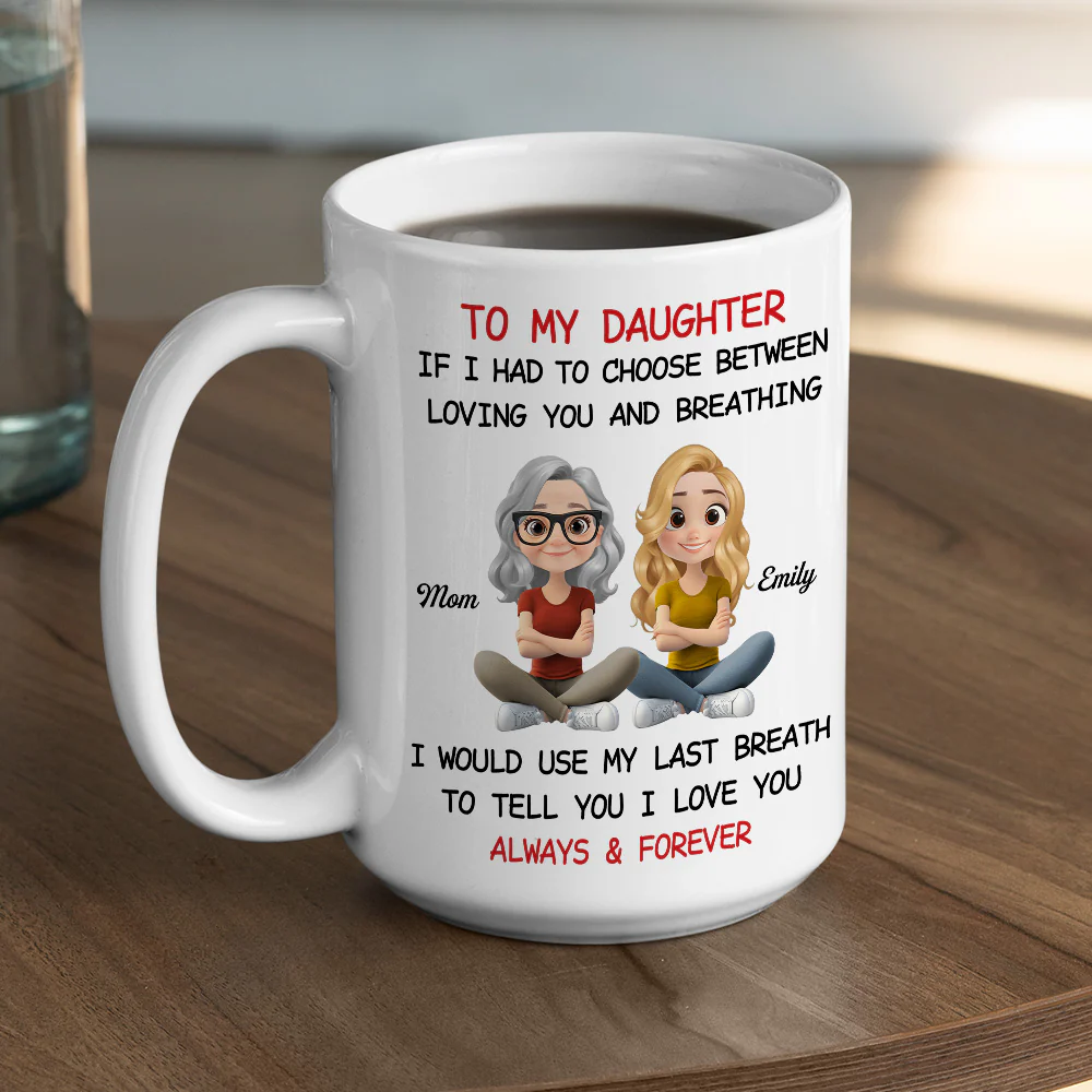 Using My Last Breath To Tell You I Love You - Personalized Custom Mug - Image 6