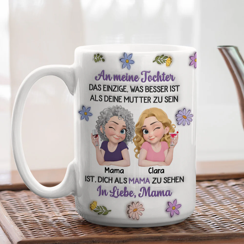 Verbundene Cartoonfiguren - Personalisierte Tasse mit 3D-Aufblaseffekt - Image 6