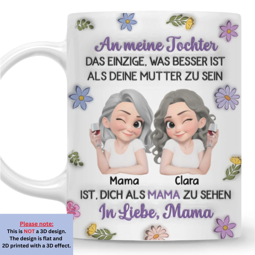 Verbundene Cartoonfiguren - Personalisierte Tasse mit 3D-Aufblaseffekt - Image 8