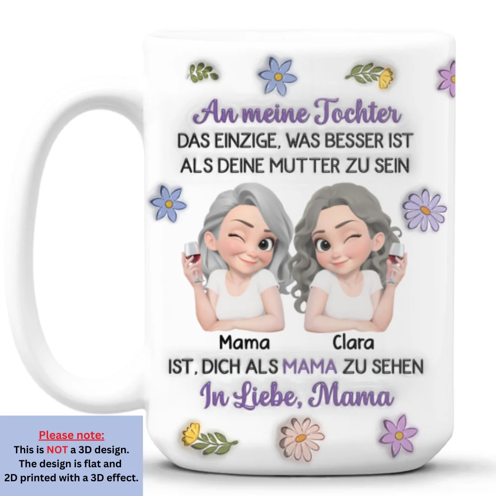 Verbundene Cartoonfiguren - Personalisierte Tasse mit 3D-Aufblaseffekt - Image 9