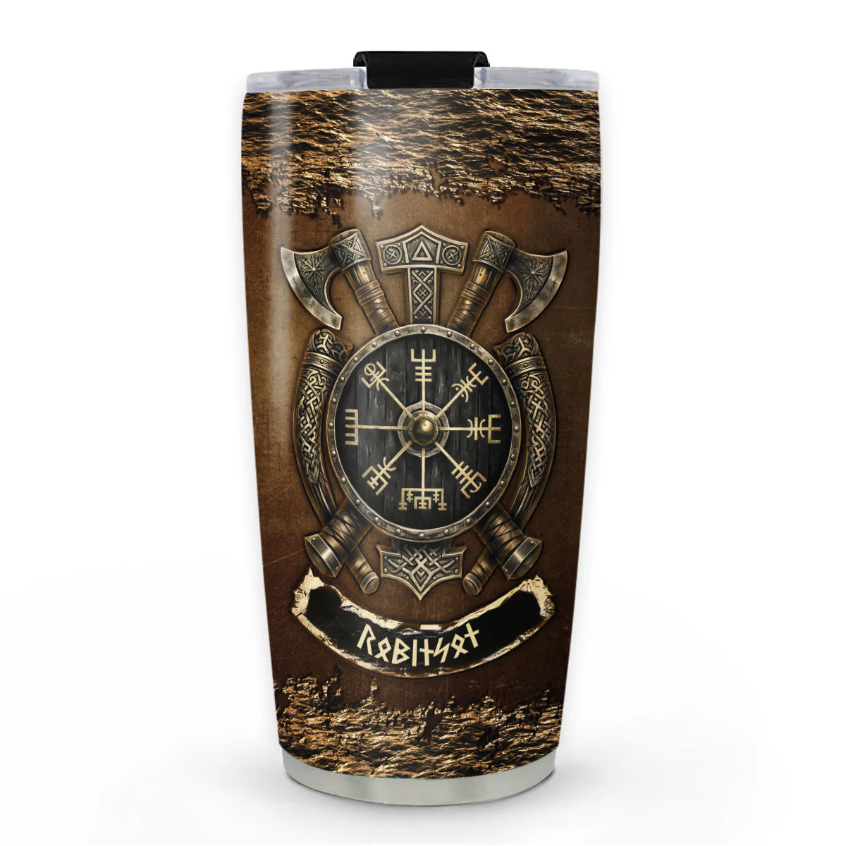 Viking Name In Futhark Runes - Personalized Custom Tumbler