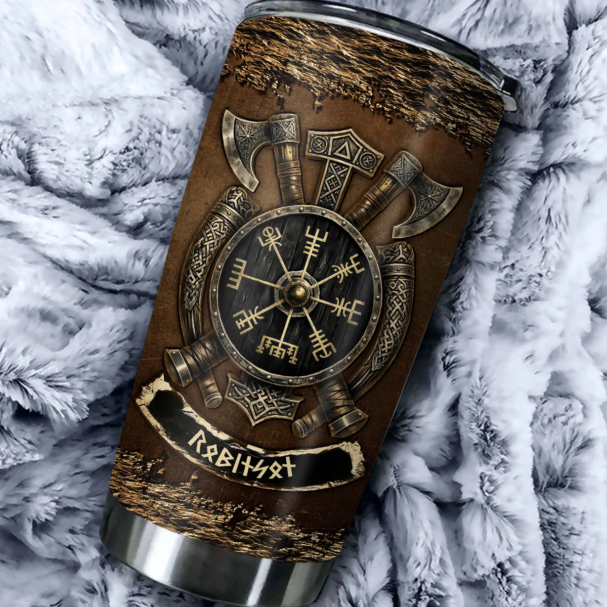 Viking Name In Futhark Runes - Personalized Custom Tumbler - Image 2