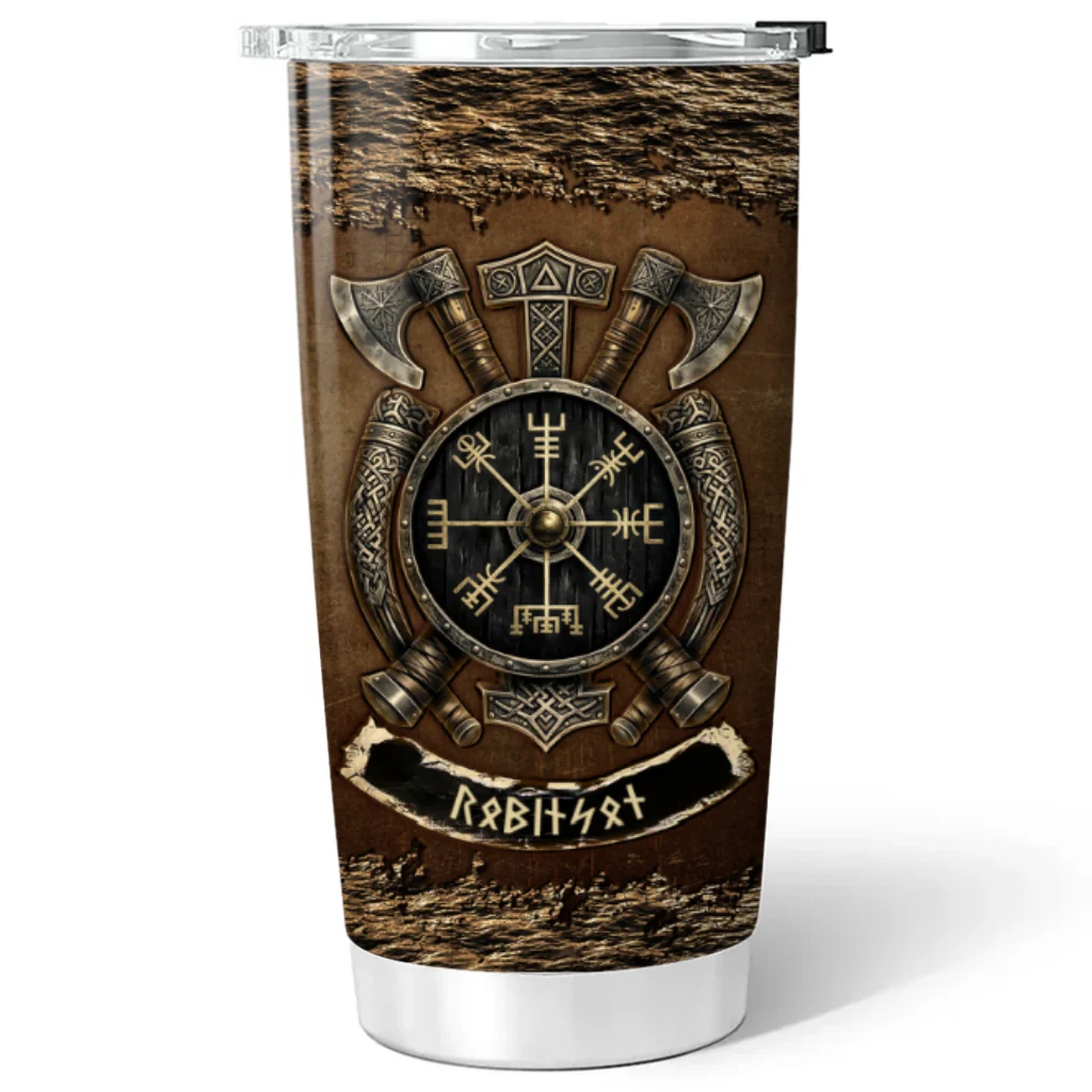 Viking Name In Futhark Runes - Personalized Custom Tumbler - Image 6