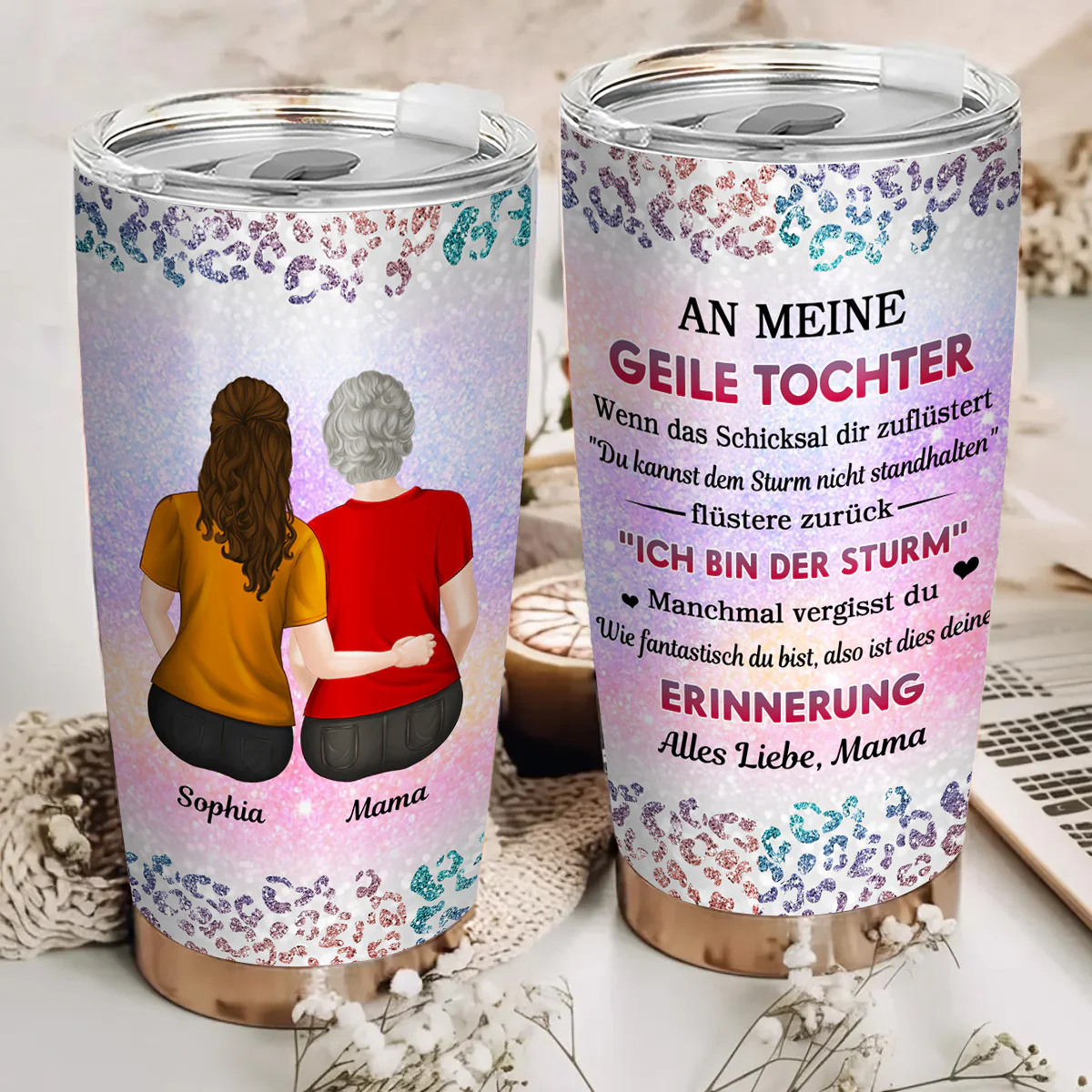Von Mama an Geile Tochter - Personalisierter Becher - Image 4