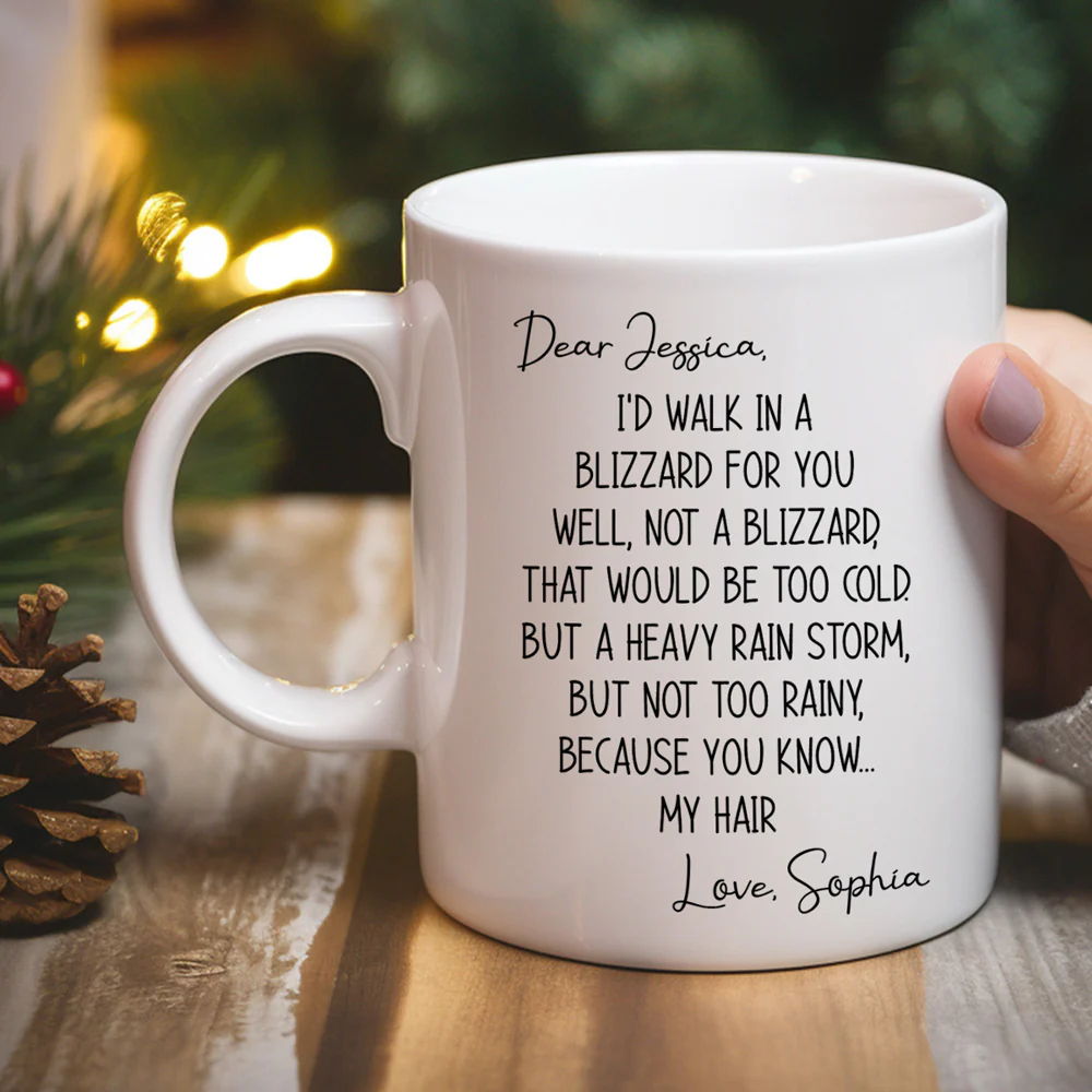 Walk In A Blizzard - Personalized Custom Coffee Mug - Image 4