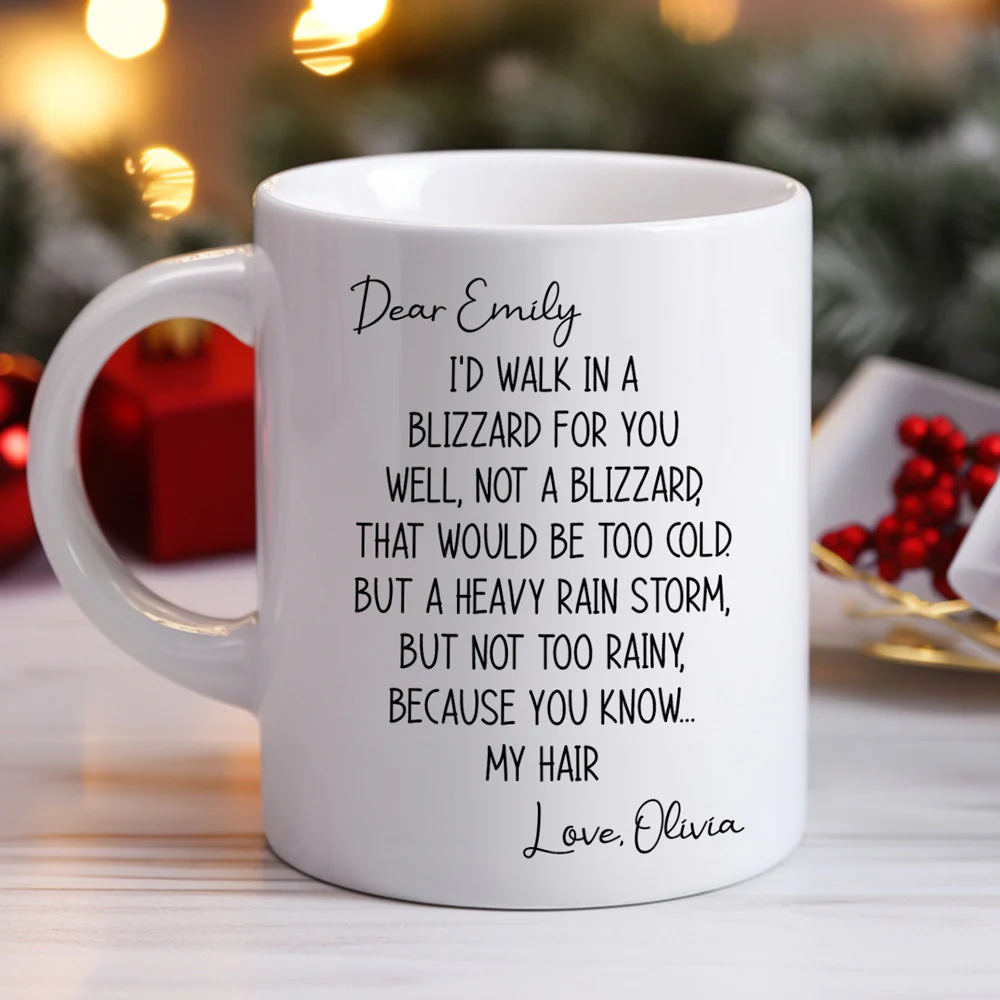 Walk In A Blizzard - Personalized Custom Coffee Mug - Image 5