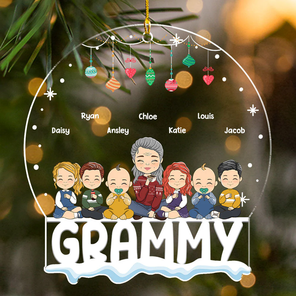 Warmly Christmas - Personalized Custom Acrylic Ornament - Image 4