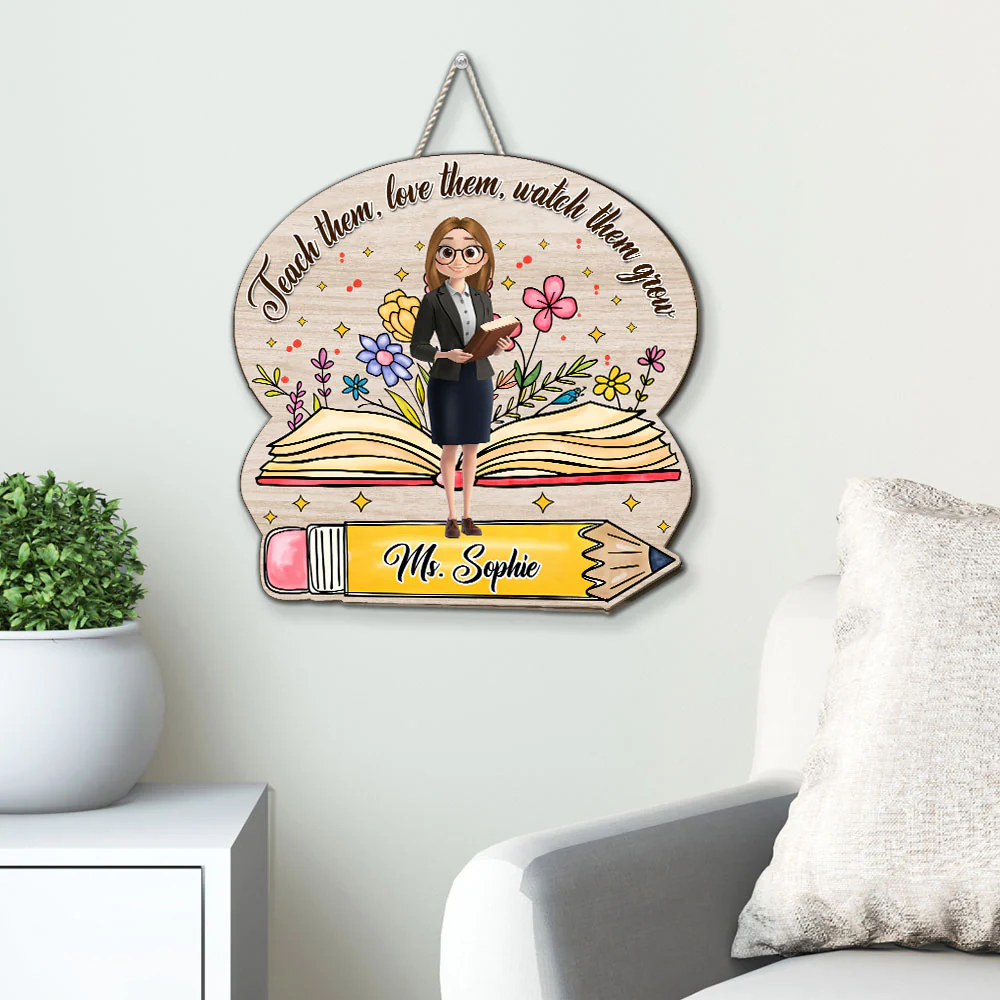Watch Them Grow - Personalized Custom Wood Sign - Image 2