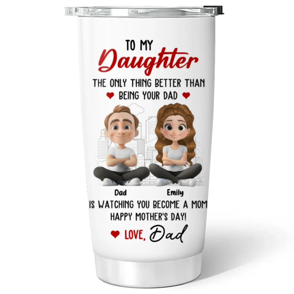 Watching You Become A Mom Is Great - Personalized Custom Tumbler - Image 6