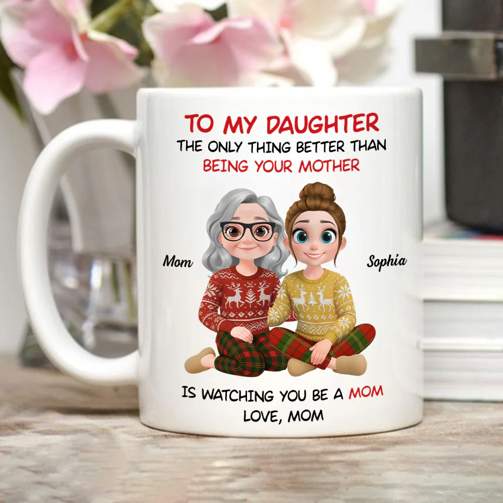 Watching You Become A Mother Warms Me - Personalized Custom Coffee Mug - Image 4