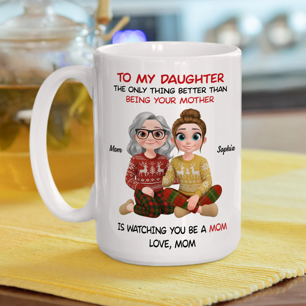 Watching You Become A Mother Warms Me - Personalized Custom Coffee Mug - Image 5