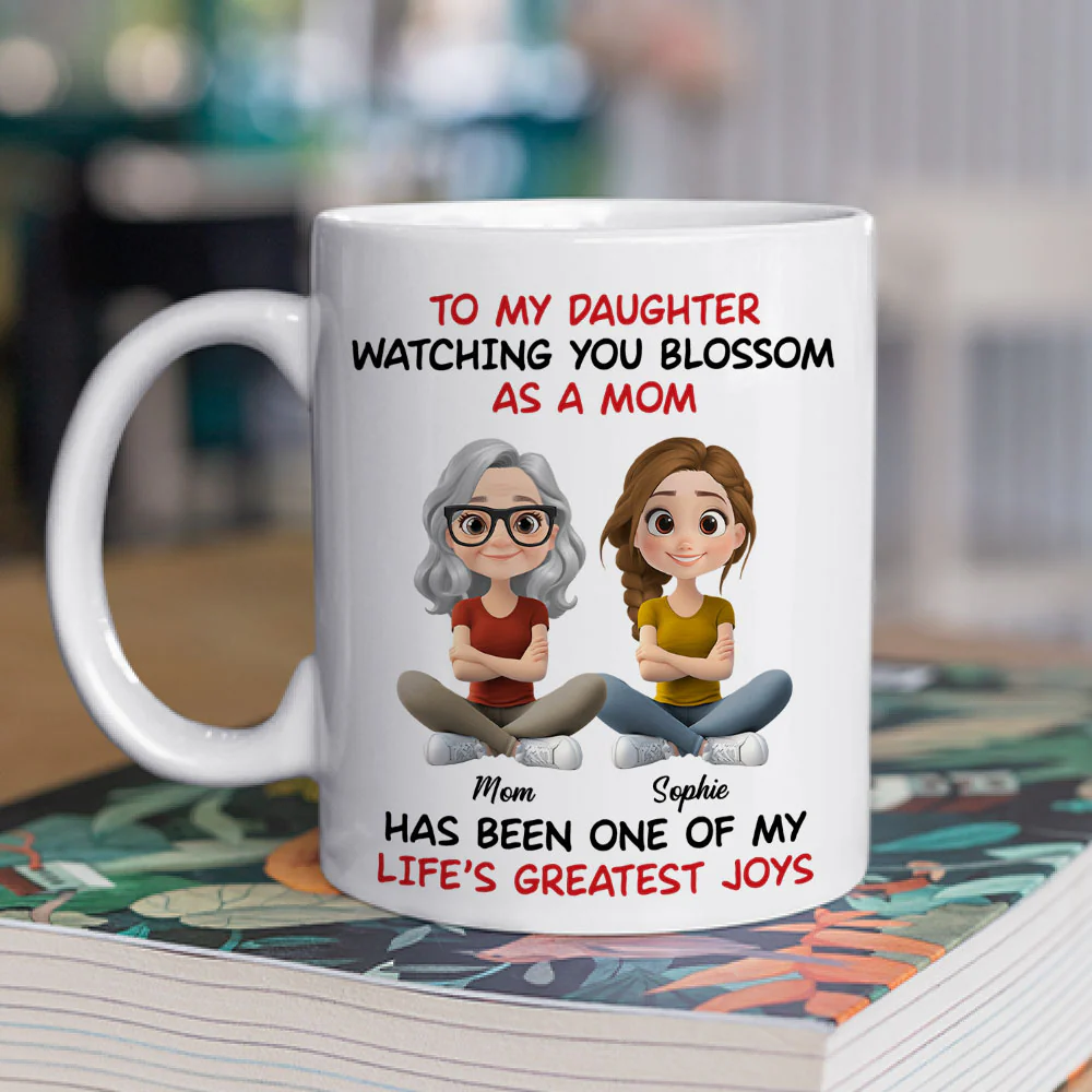 Watching You Blossom - Personalized Custom Coffee Mug - Image 2