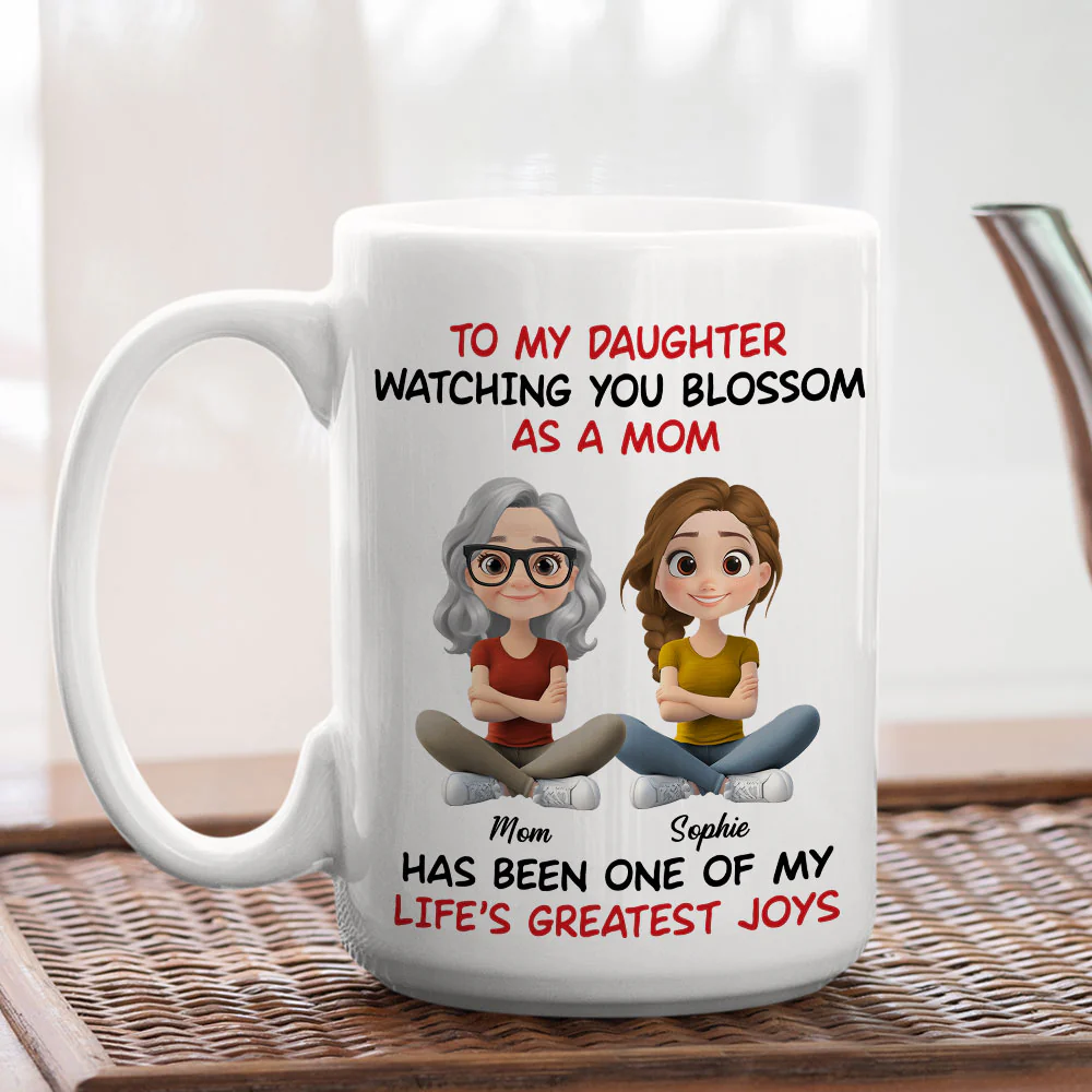 Watching You Blossom - Personalized Custom Coffee Mug - Image 4