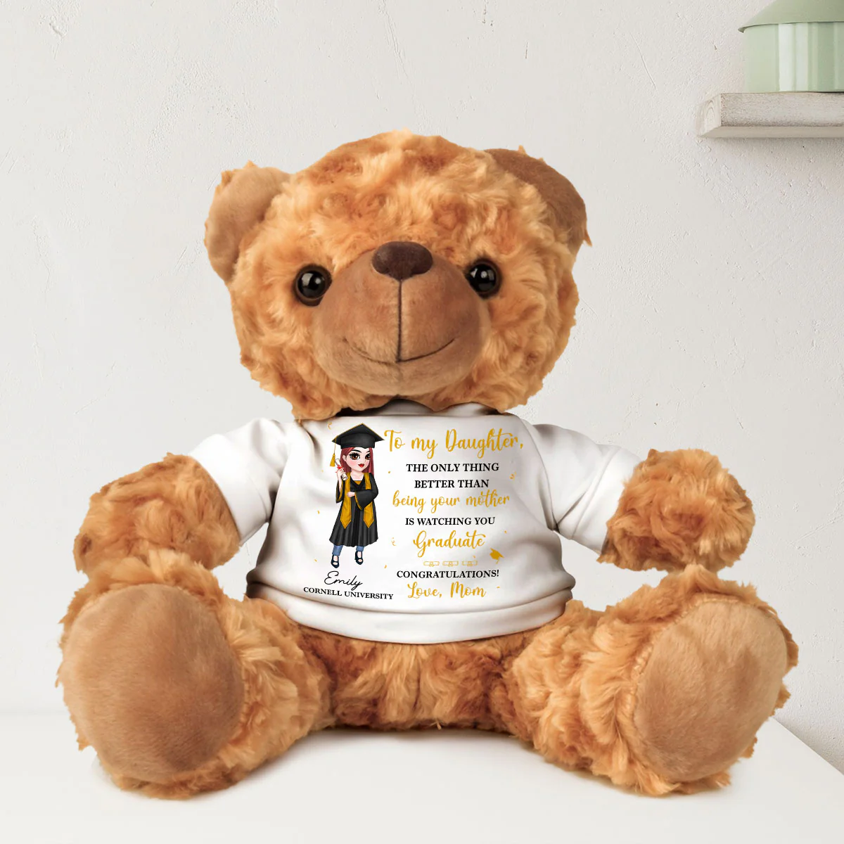 Watching You Graduate - Personalized Custom Cuddle Bear - Image 2