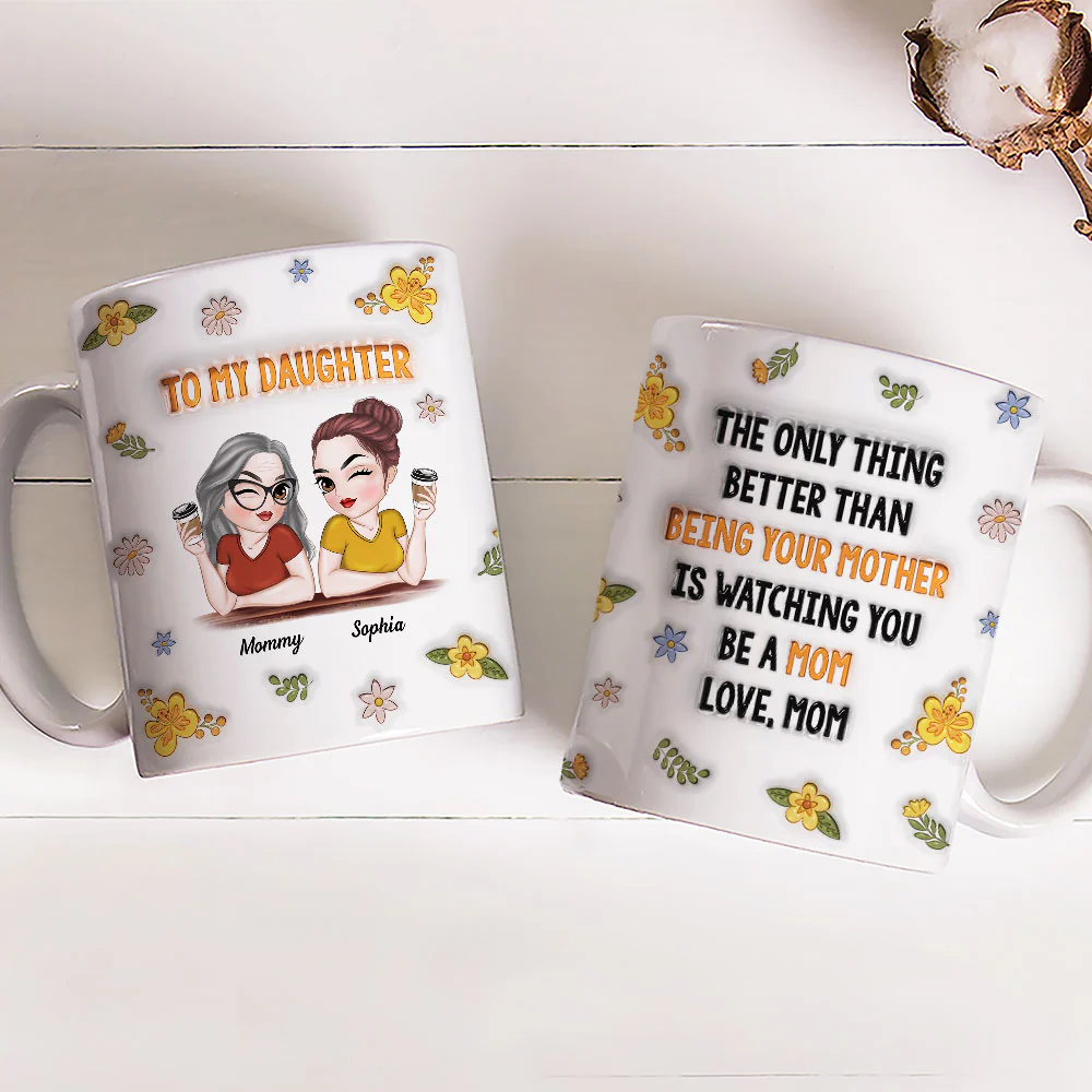 Watching You - Personalized Custom 3D Inflated Effect Mug - Image 2