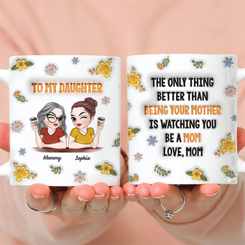Watching You - Personalized Custom 3D Inflated Effect Mug - Image 3