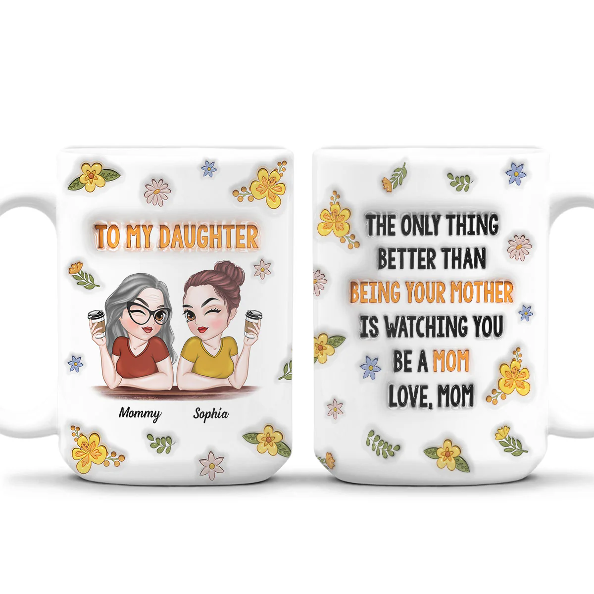 Watching You - Personalized Custom 3D Inflated Effect Mug - Image 5