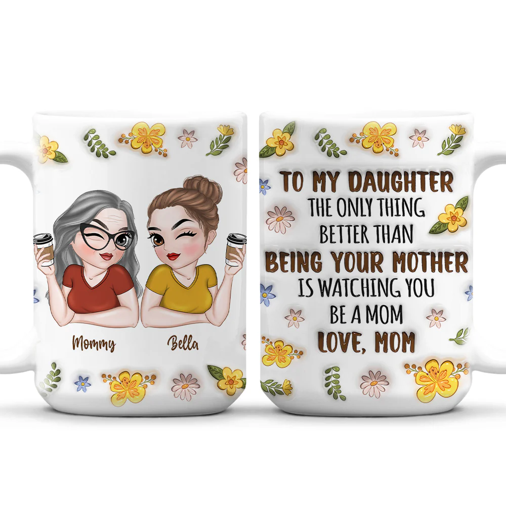 Watching You - Personalized Custom 3D Inflated Effect Mug - Image 5
