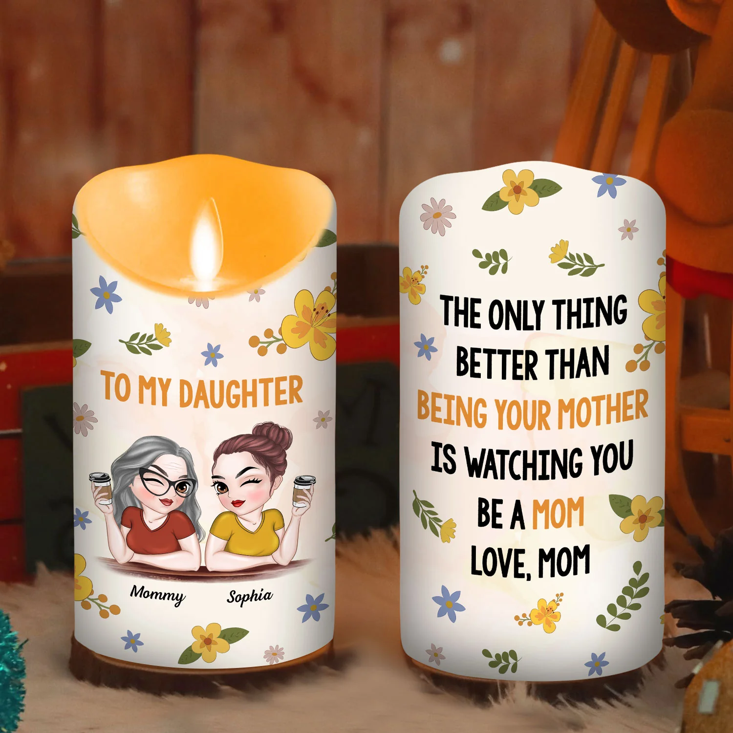 Watching You - Personalized Custom LED Candle - Image 6