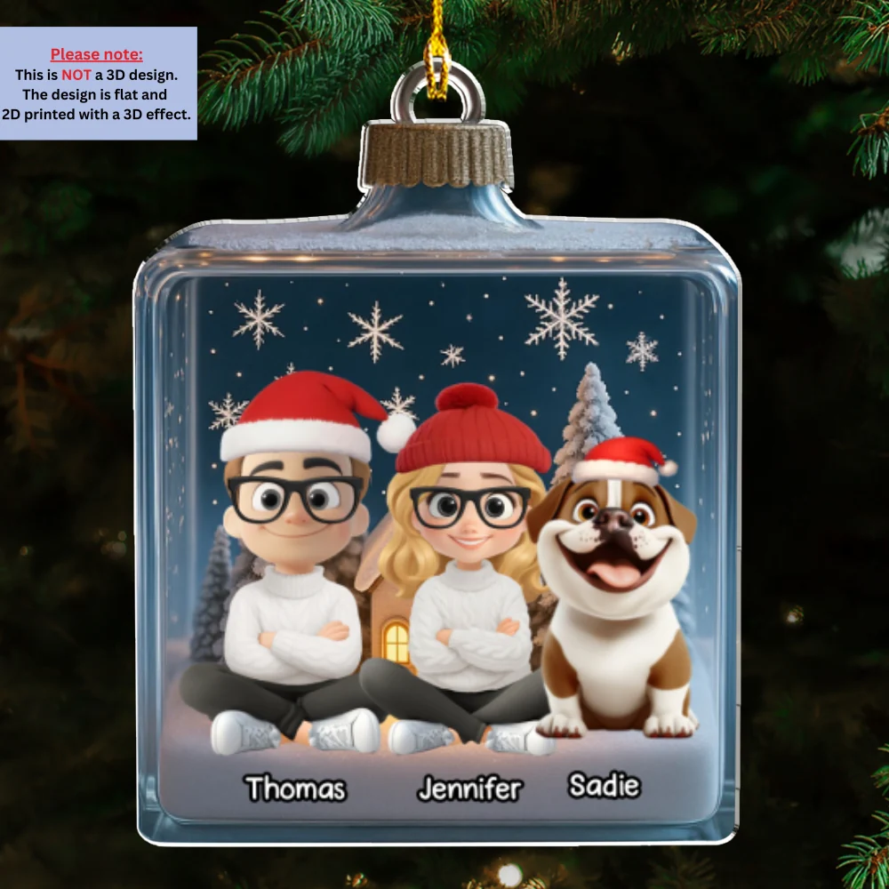 We And Our Dog Box - Personalized Custom Acrylic Ornament - Image 6