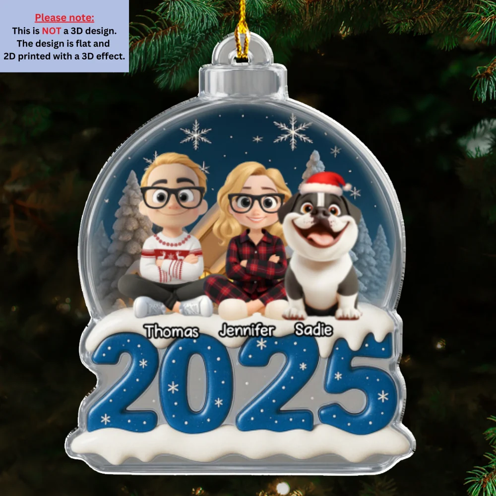 We And Our Dog This Year - Personalized Custom Acrylic Ornament - Image 6