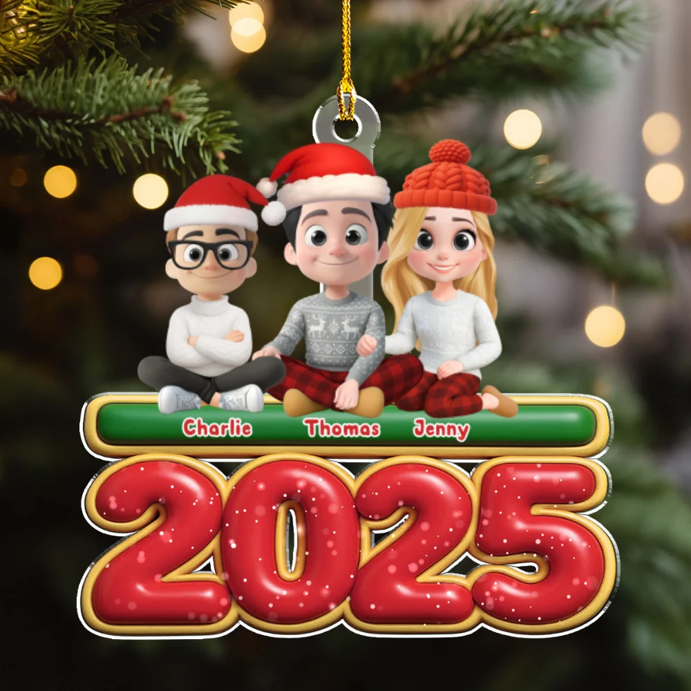 We And Our Kids Pet Version - Personalized Custom Acrylic Ornament - Image 7