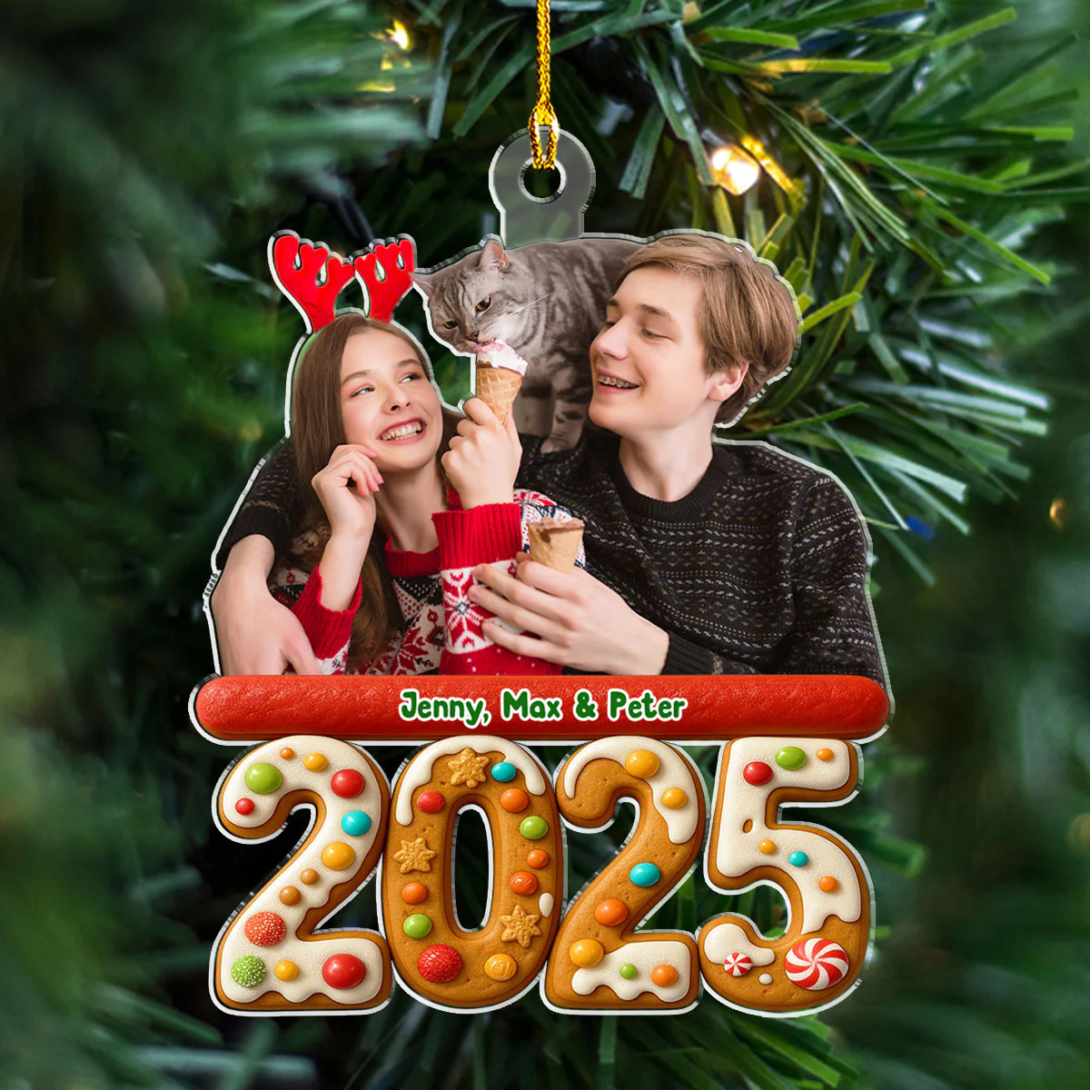 We And Our Pet Version 3 Photo - Personalized Custom Acrylic Ornament - Image 5