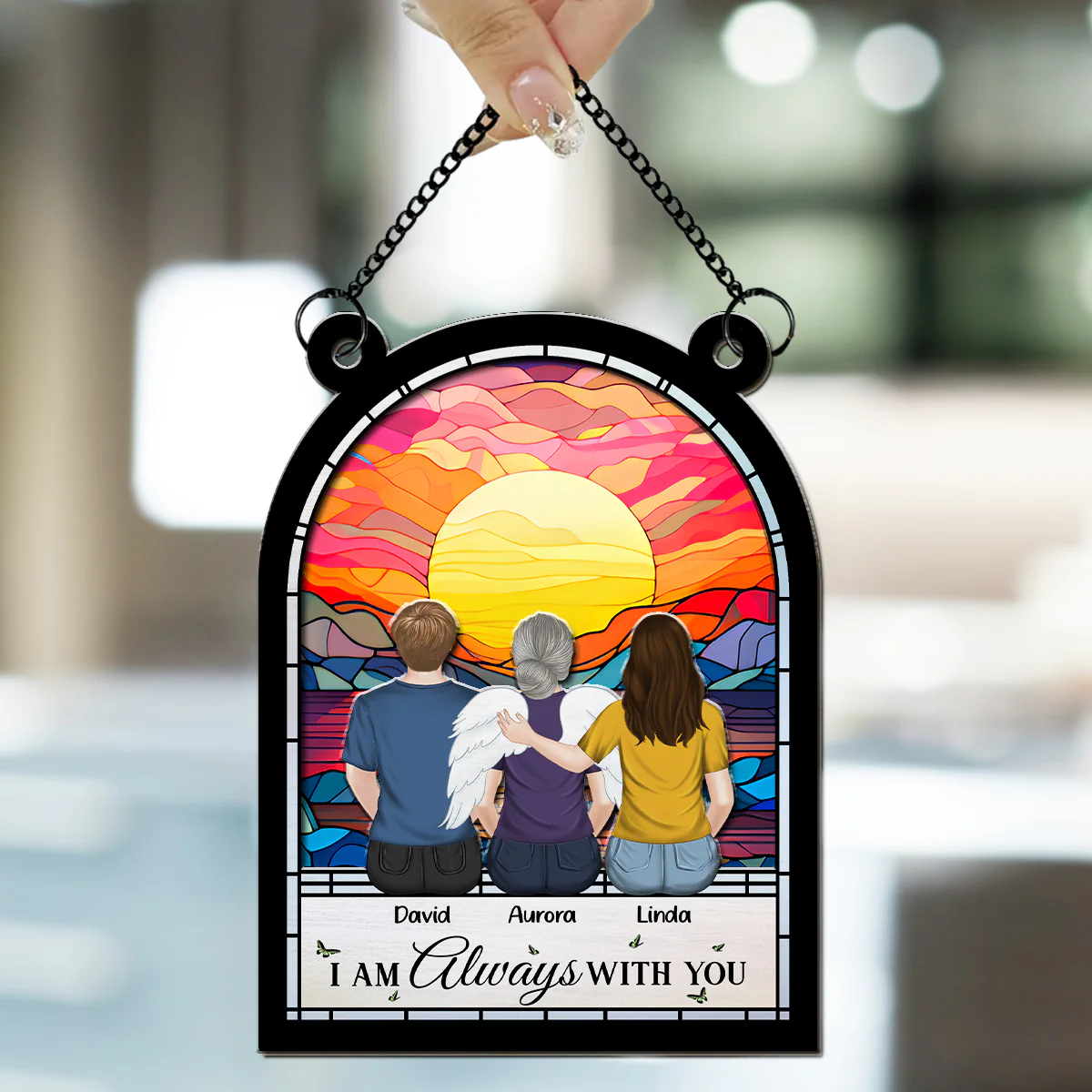 Forever In My Heart - Personalized Custom Suncatcher - Image 3