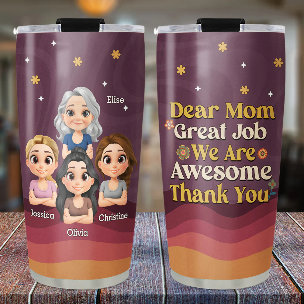 We Are Awesome Thank You - Personalized Custom Tumbler - Image 4