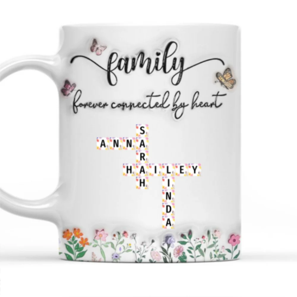 We Are Forever Connected at Heart - Personalized Custom 3D Inflated Effect Mug - Image 4