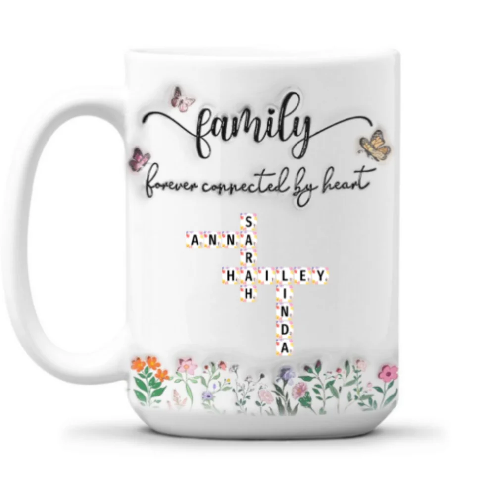 We Are Forever Connected at Heart - Personalized Custom 3D Inflated Effect Mug - Image 7