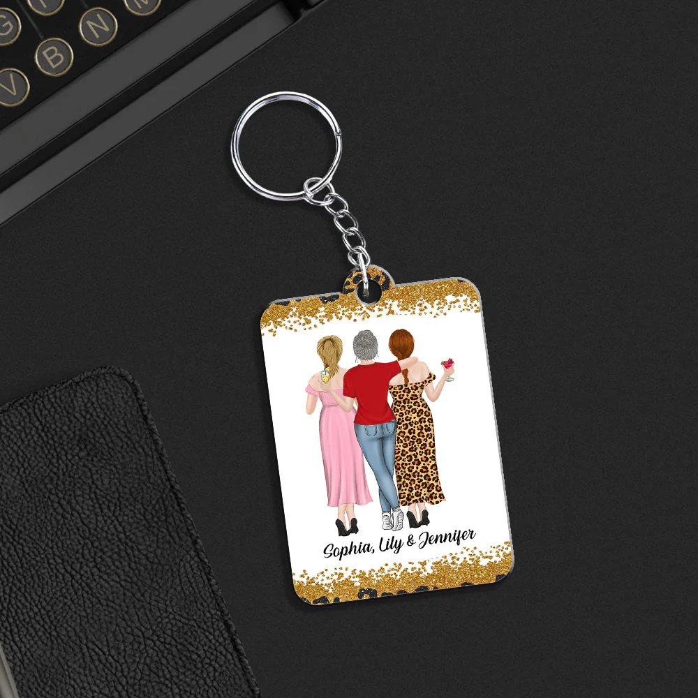 We Are Friends Until We Die - Personalized Custom Acrylic Keychain - Image 3