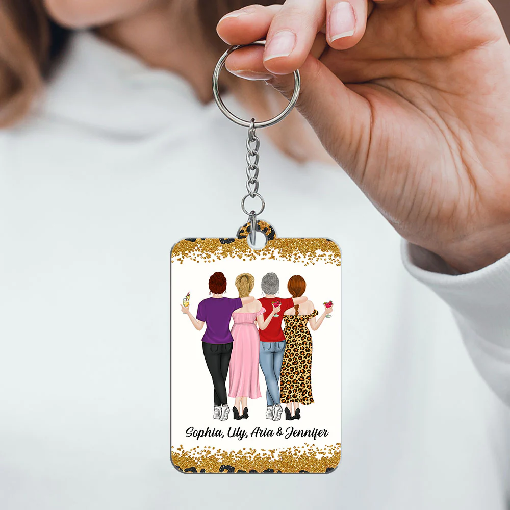We Are Friends Until We Die - Personalized Custom Acrylic Keychain - Image 5
