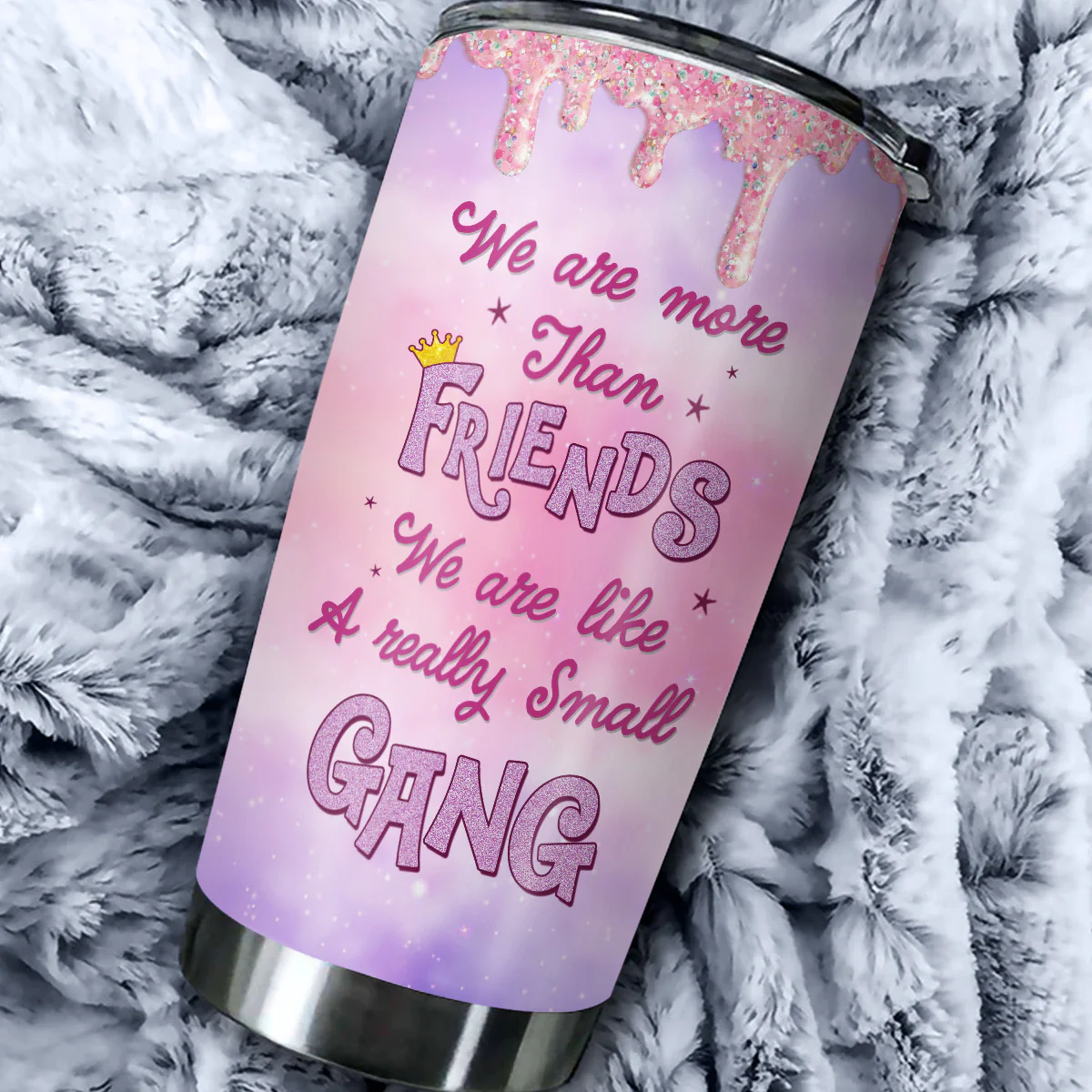 We Are Like A Really Small Gang - Personalized Custom Tumbler - Image 2