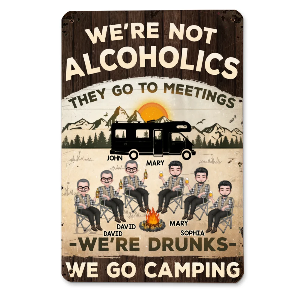 We Are Not Alcoholics - Personalized Custom Metal Signs - Image 7