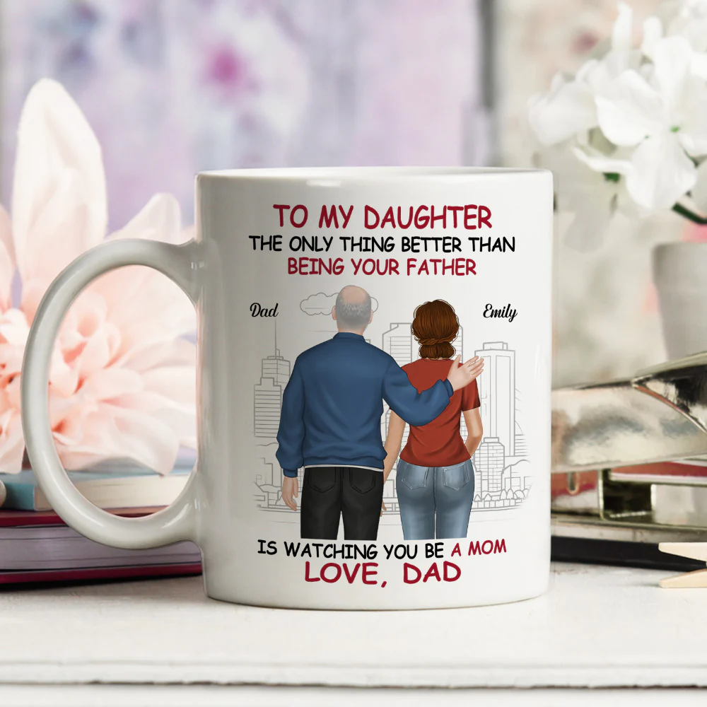 We Are Proud Of You Daughter  - Personalized Custom Coffee Mug - Image 4