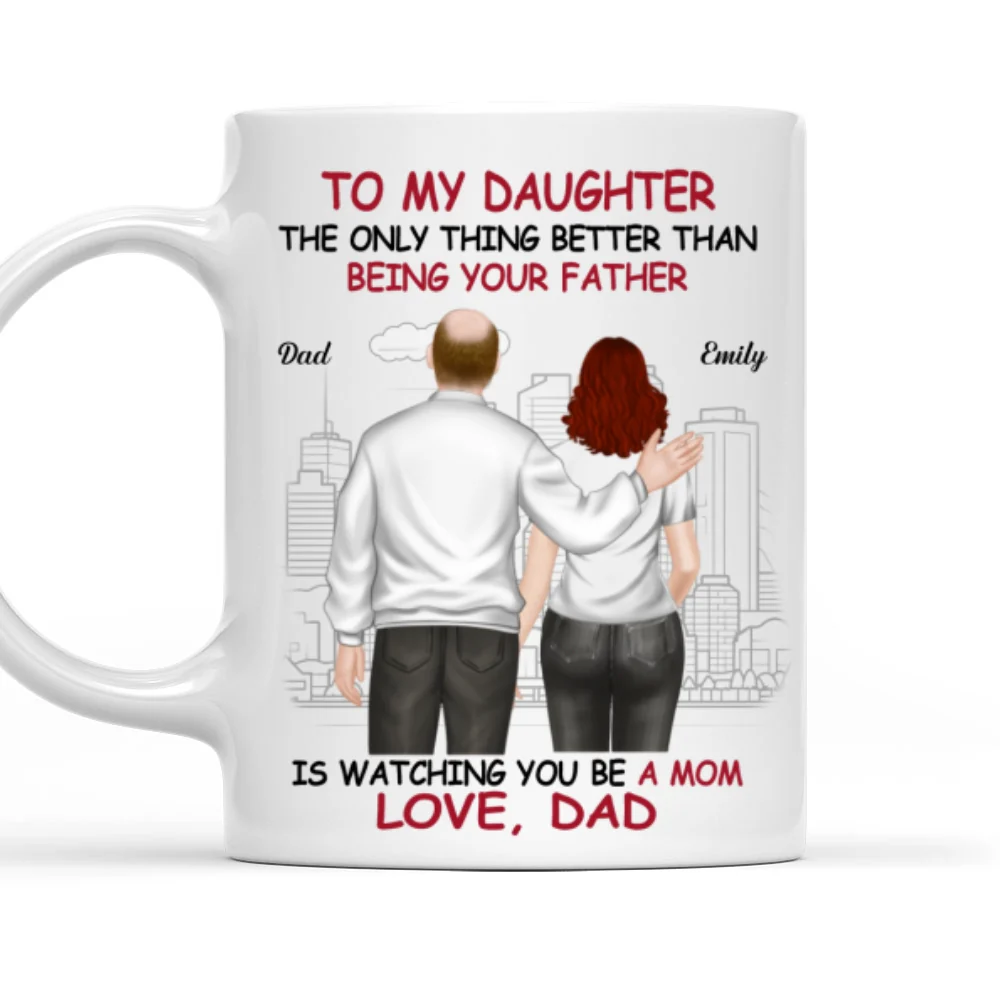 We Are Proud Of You Daughter  - Personalized Custom Coffee Mug - Image 7