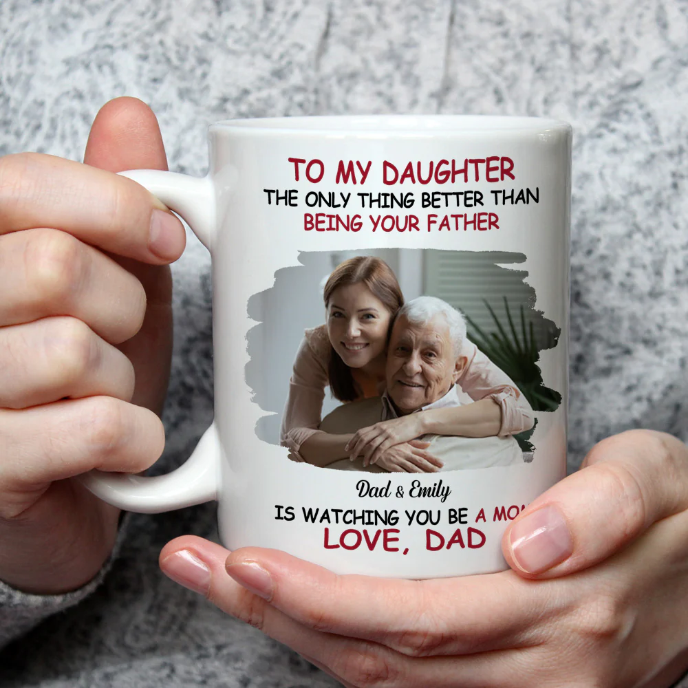We Are Proud Of You Daughter Photo - Personalized Custom Coffee Mug - Image 4