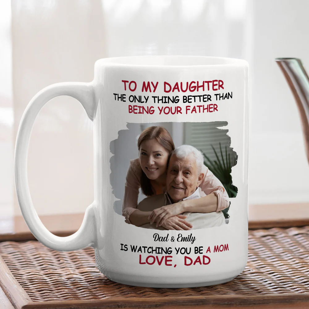We Are Proud Of You Daughter Photo - Personalized Custom Coffee Mug - Image 5