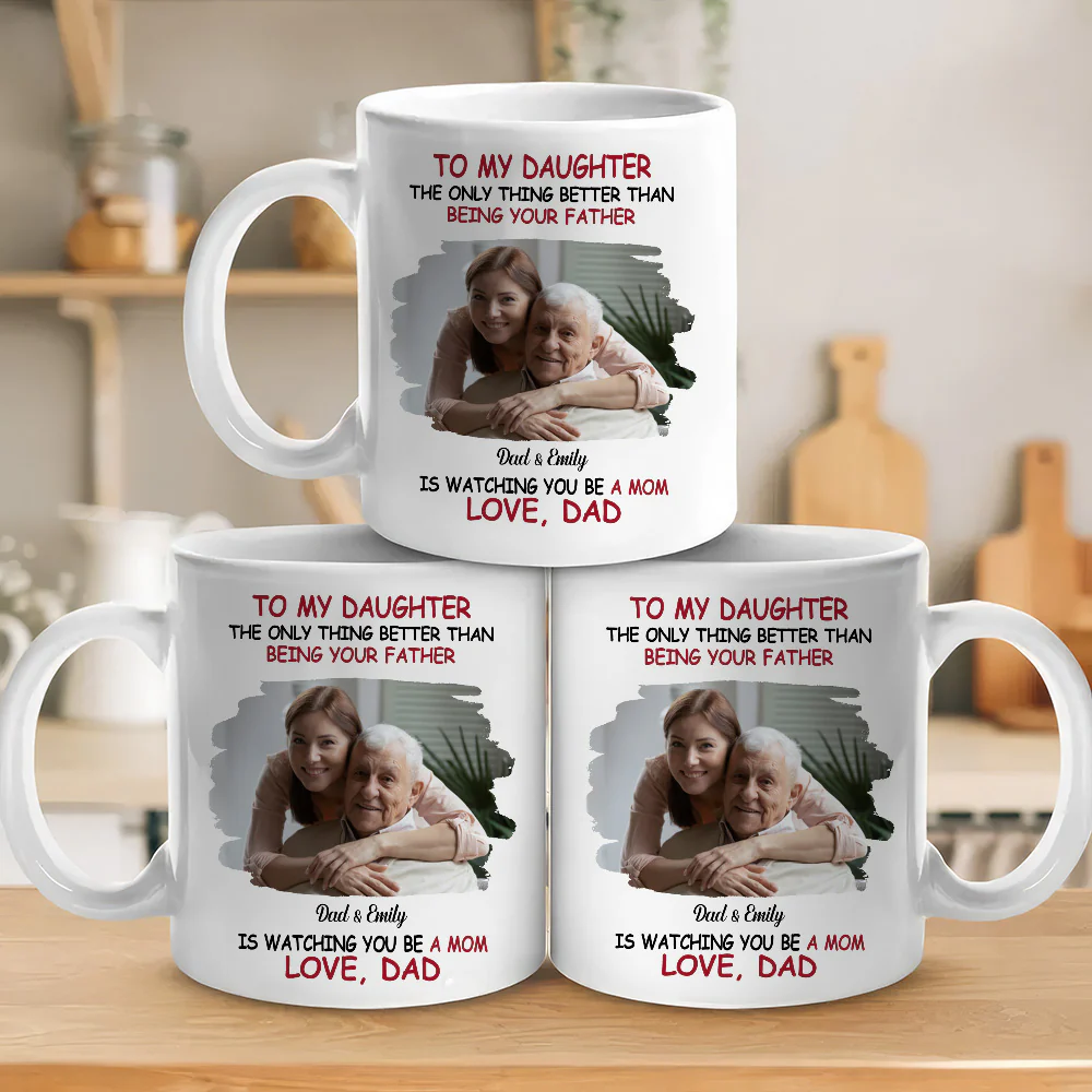 We Are Proud Of You Daughter Photo - Personalized Custom Coffee Mug - Image 6