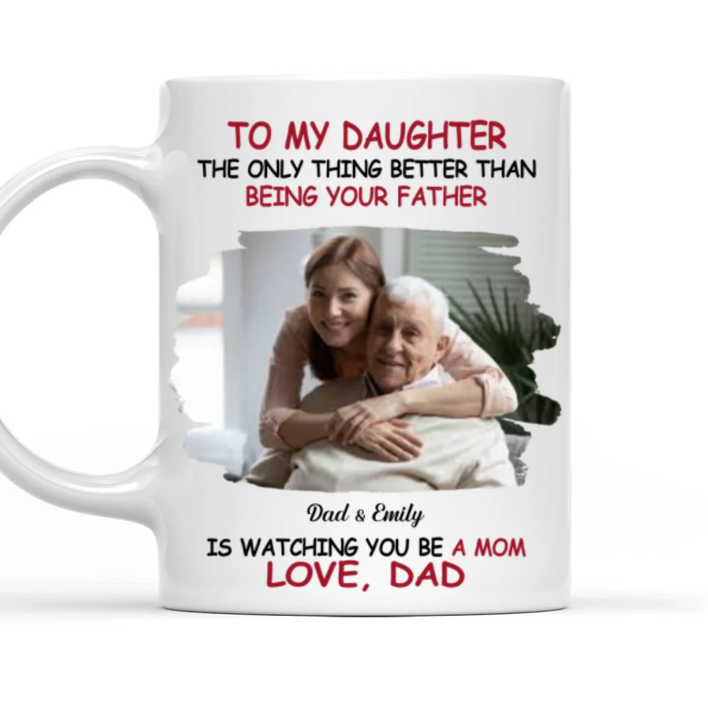We Are Proud Of You Daughter Photo - Personalized Custom Coffee Mug - Image 8
