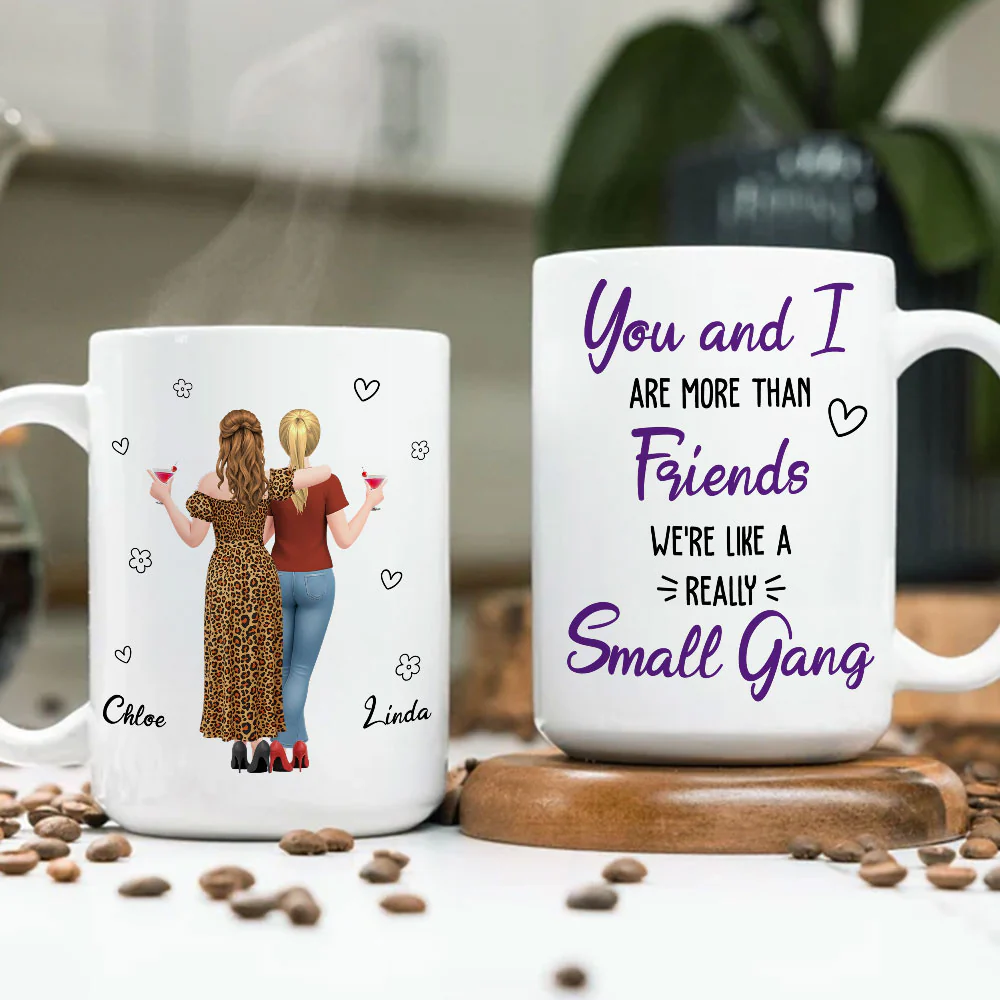 We Are Really Like Small Gang - Personalized Custom Coffee Mug - Image 4