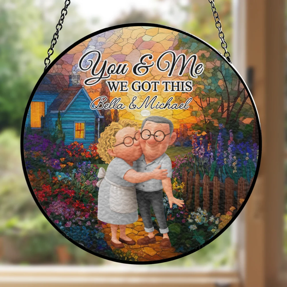 We Are Together For The Last - Personalized Custom Window Hanging Suncatcher - Image 6