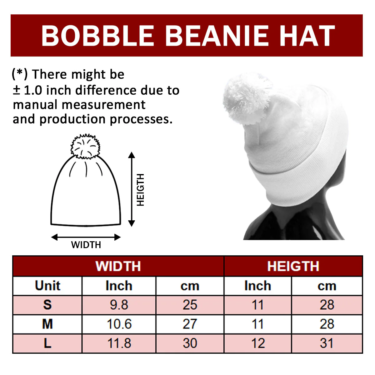 We Are Together Forever - Personalized Custom Bobble Beanie Hat - Image 7