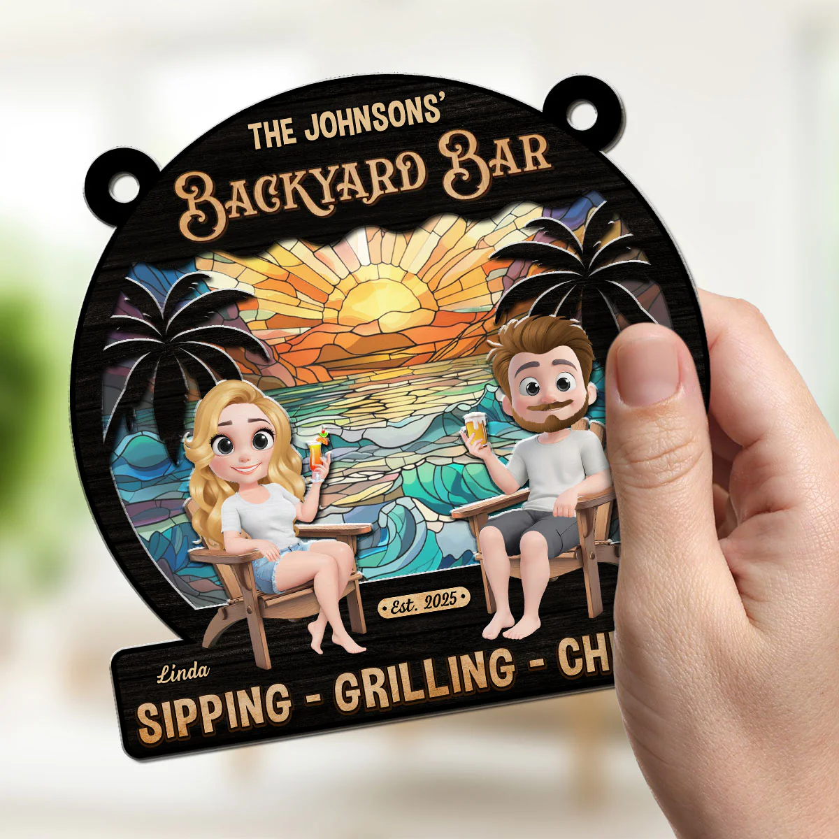 We At Pool And Patio - Personalized Custom Suncatcher - Image 2