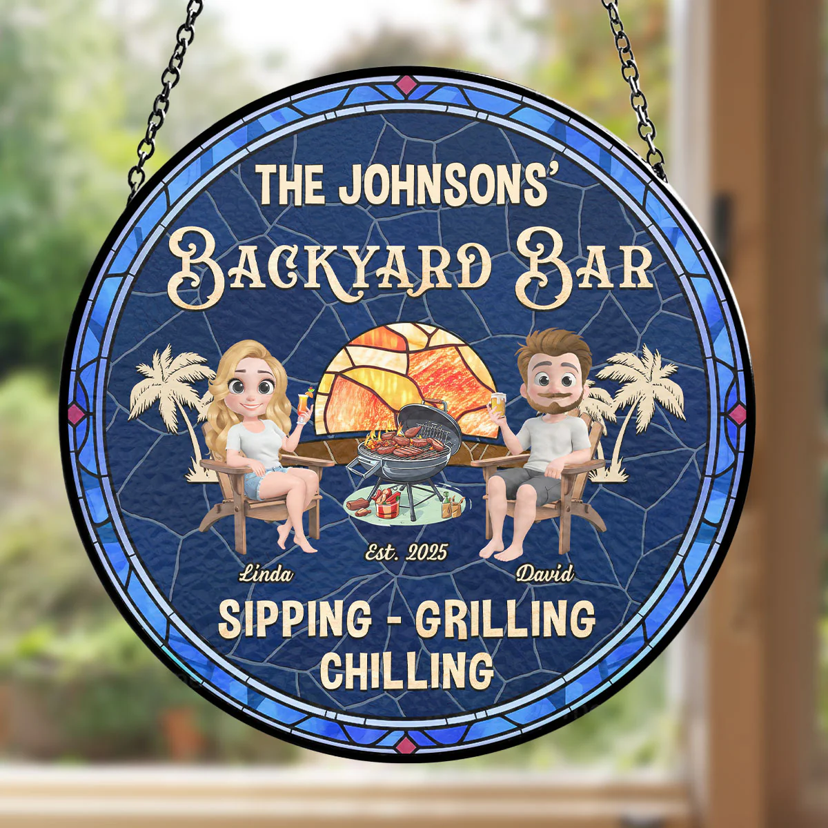 We At Pool And Patio - Personalized Custom Window Hanging Suncatcher - Image 4